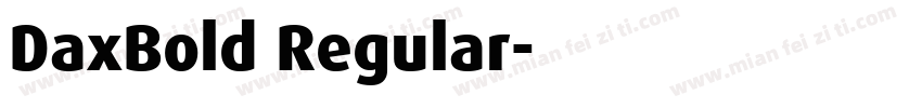 DaxBold Regular字体转换